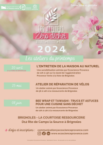 Atelier zéro déchet programme printemps 2024